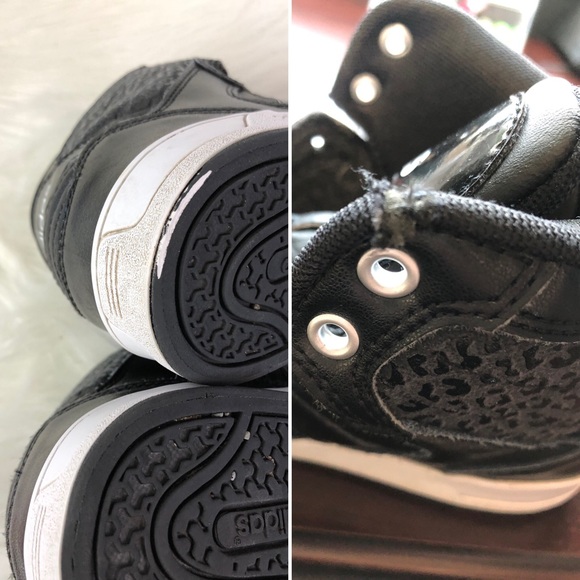 Adidas black Neo Raleigh high top sneakers leopard - Picture 8 of 8